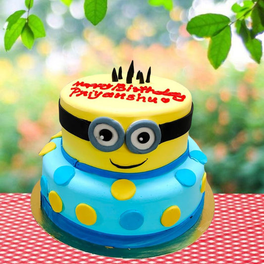 Minions 2-tier Cake