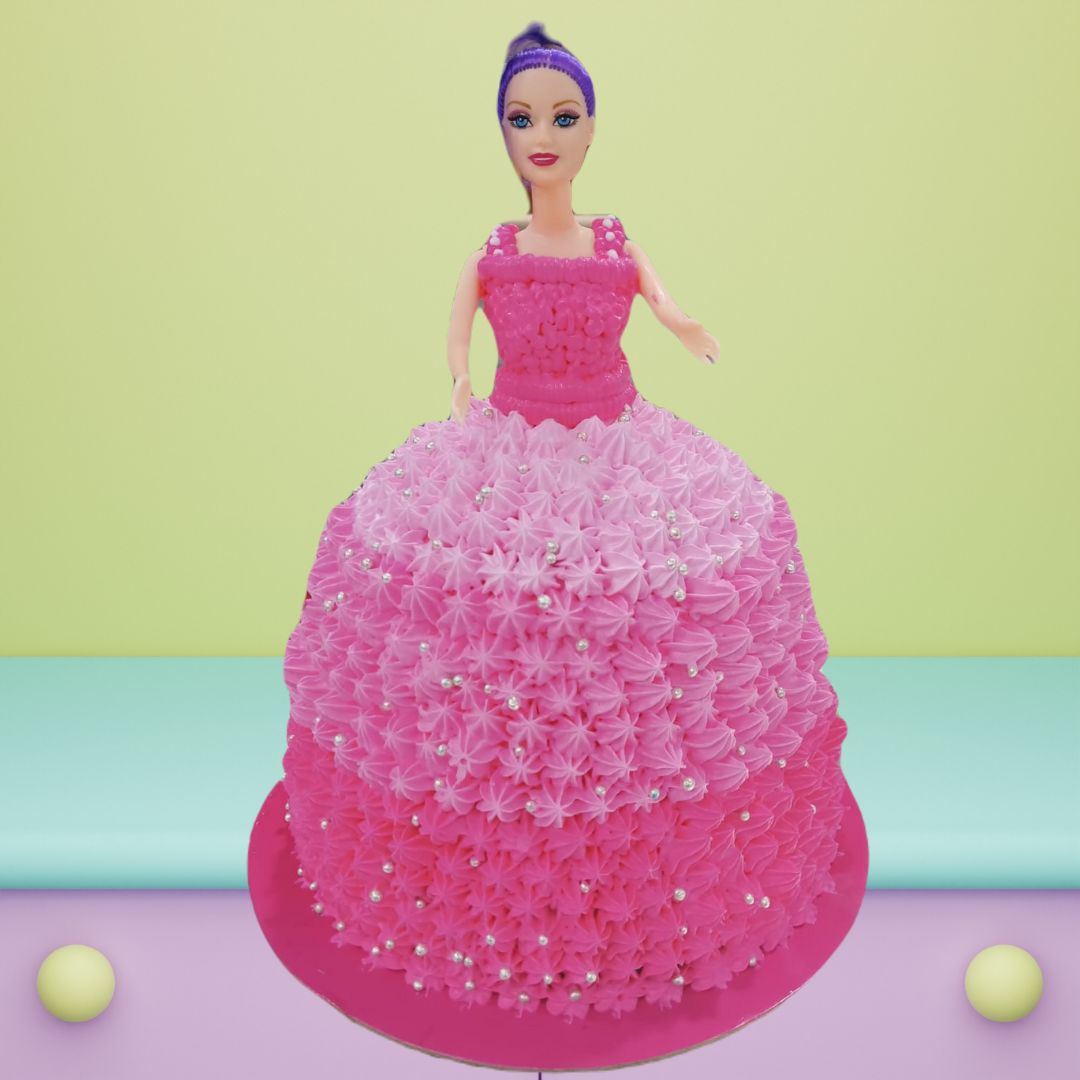 Pink Doll Cake