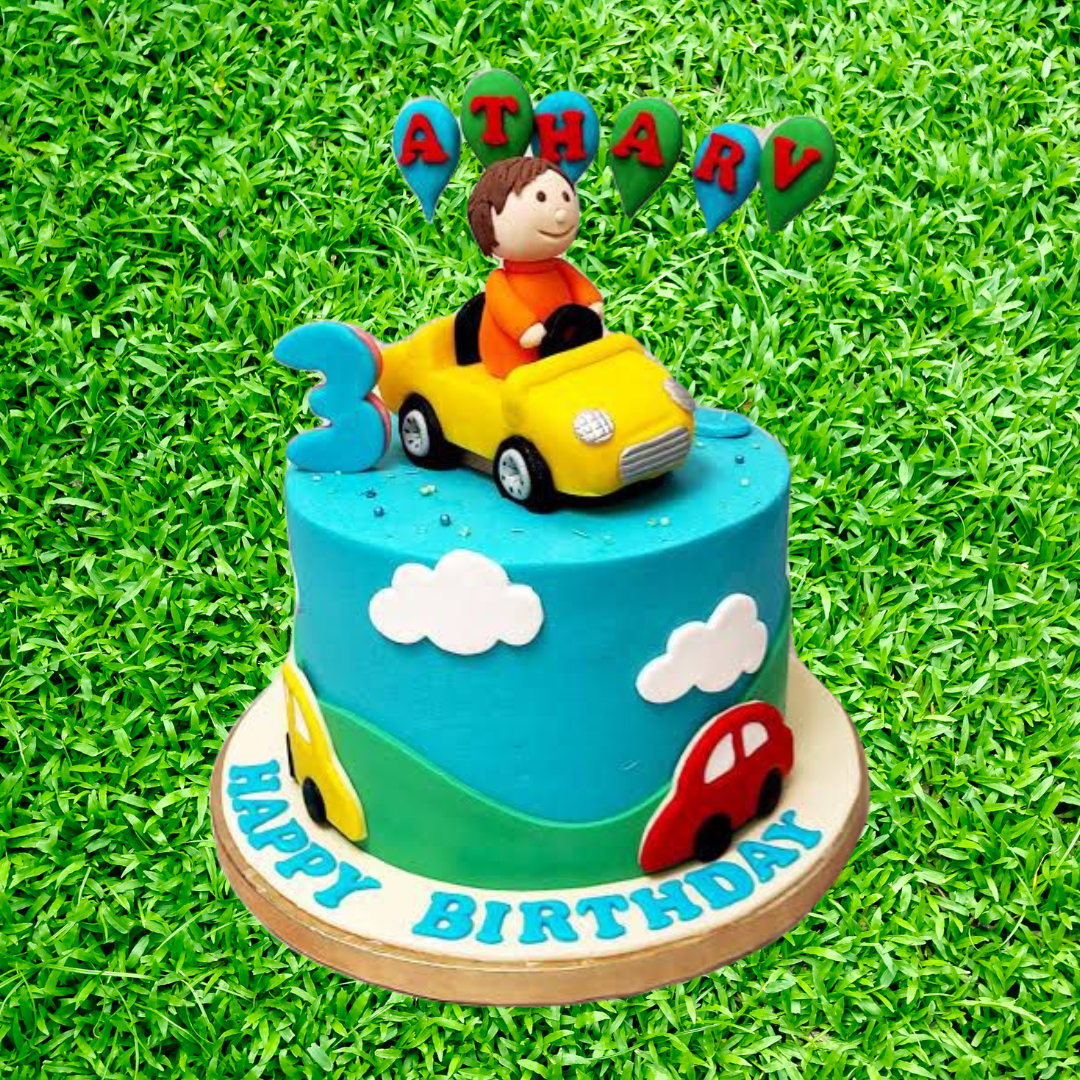 3rd Birthday Cartoon Cake