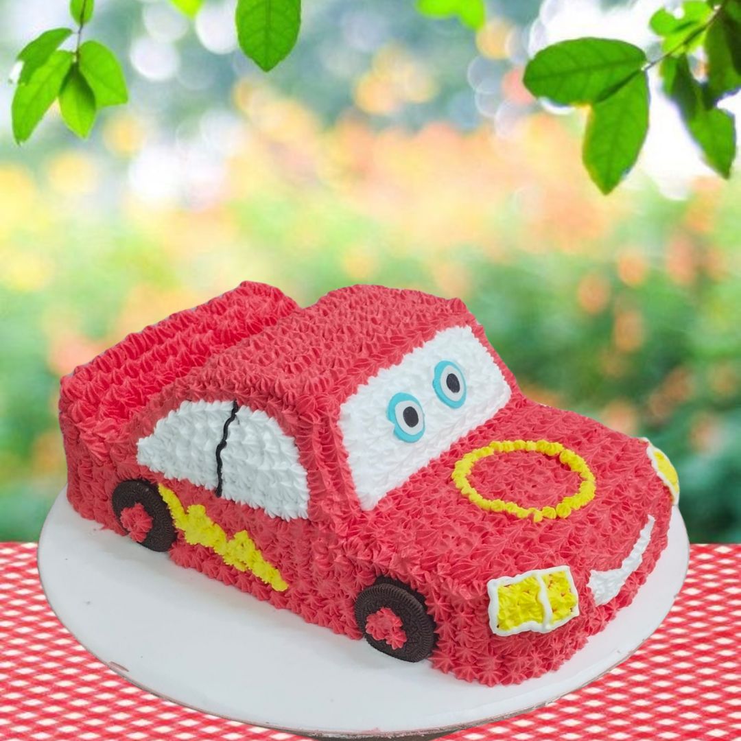 Red car cake