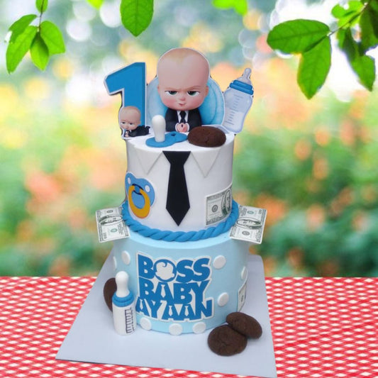 Boss Baby 2-tier Cake