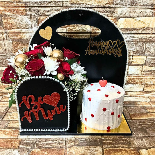 Bouquet & Eggless Cake Hamper