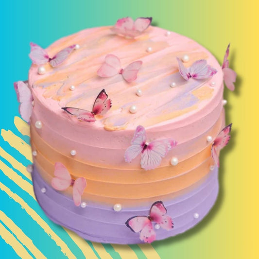 Butterfly Mothers Day Eggless Cake
